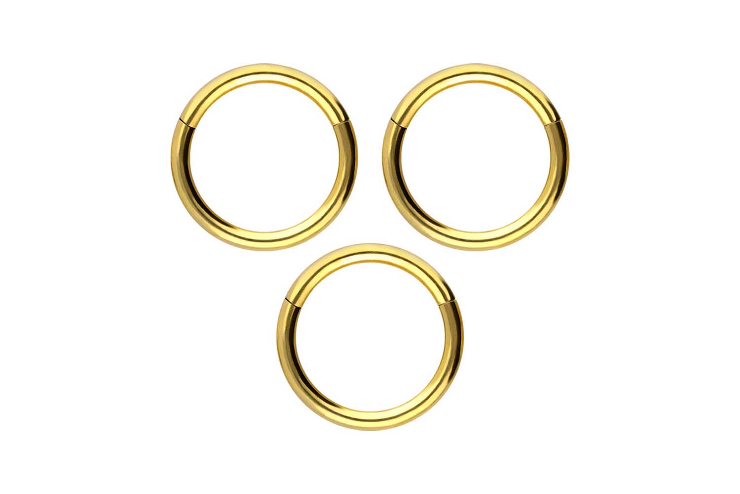 SET Chirurgenstahl Segmentring Clicker Piercing